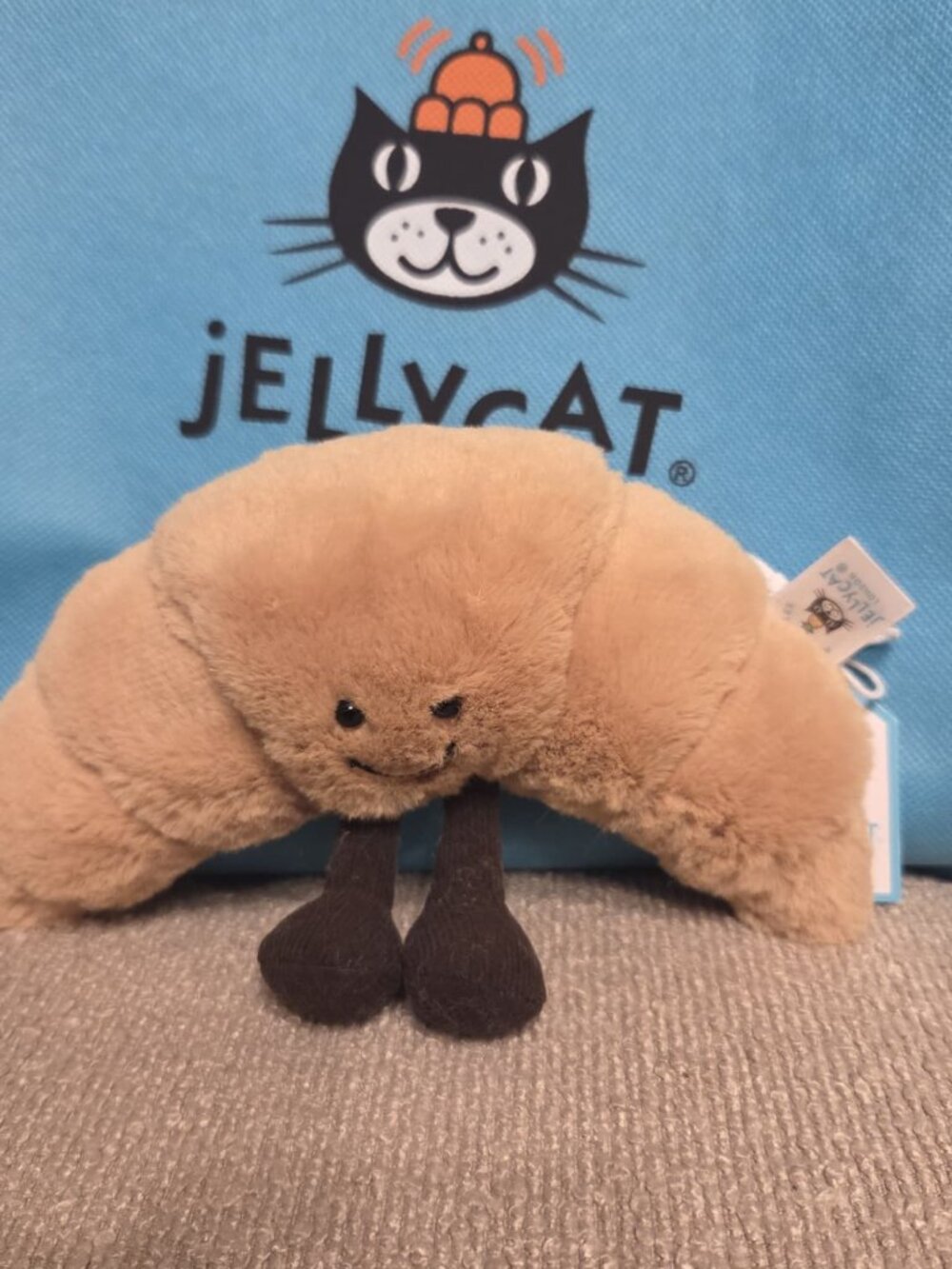 Jellycat Amuseables Croissant 10 Inch Medium Plush Stuffed Toy NWT